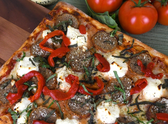 Meatball & Ricotta Pizza - Item # 1201 - Dave's Fresh Marketplace Catering RI